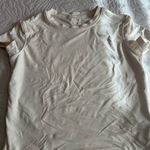 Alphalete Cream Short Sleeve Crew Tee